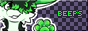 Button with an animated checkerboard pattern in the background, featuring Ash the Animorpho, saying 'Beeps' in green text