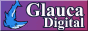 Animated button for Glauca Digital - Domains, Hosting, DNS. It has their shark mascot on it