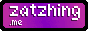 Purple button that says zatzhing.me with Myno, a yinglet, running across the foreground